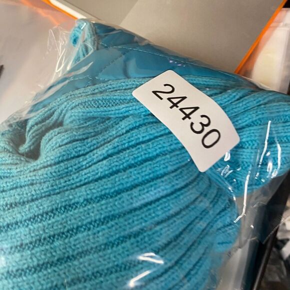 For Cynthia Quilted Jacket Women PL Petite Blue Full Zip High Neck Long Sleeve - Picture 9 of 9